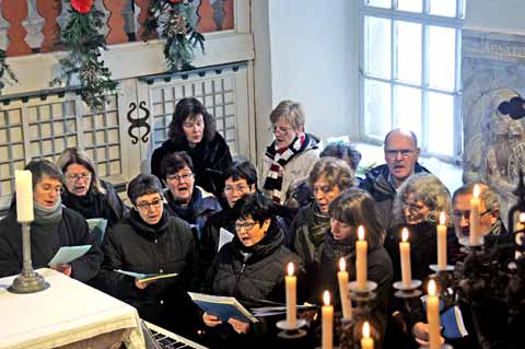 Kantatencho Arnstadt zur Orgelweihe in Holzhausen 2017