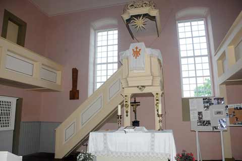 Kanzel der Sankt Gangolf Kirche Rehestädt